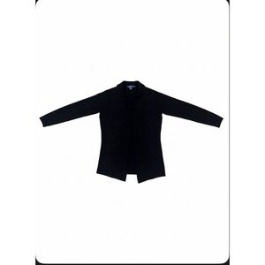 El Daws 100%Pure Cashmere Womens Cardigan Sweater Size Medium Black Long Sleeve